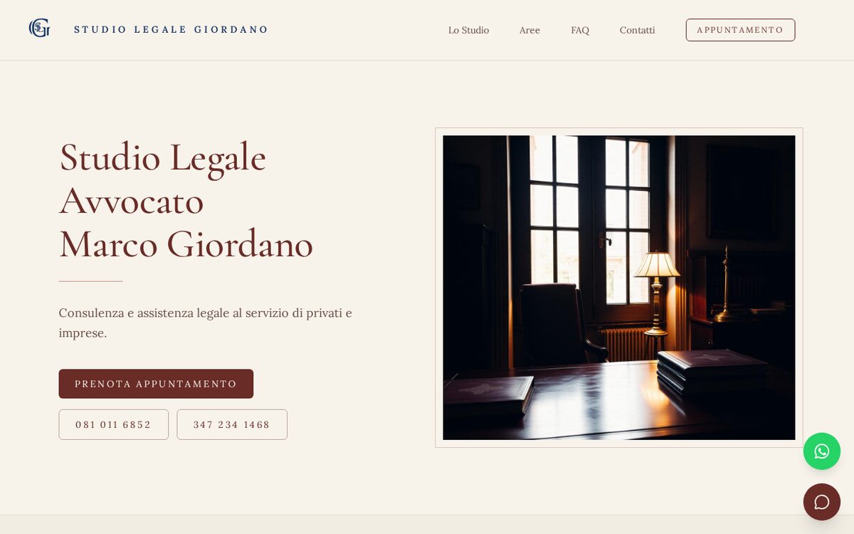 Anteprima del sito Studio Legale Giordano
