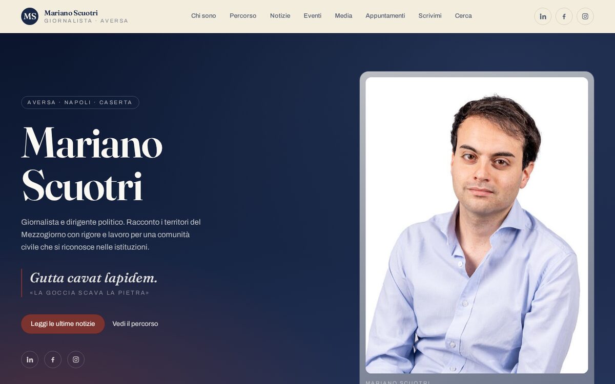Anteprima del sito Mariano Scuotri
